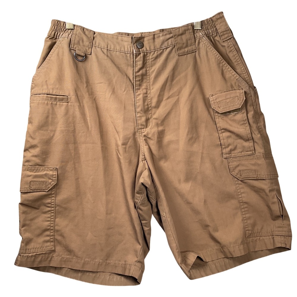 5.11 Tactical Cargo Shorts Mens 34 Brown Ripstop Utility Pockets